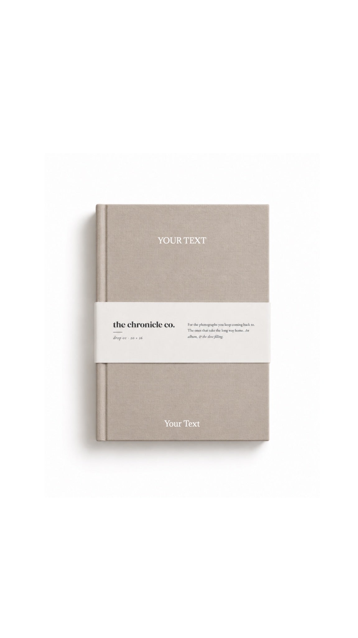 The Chronicle Co. — Drop 01 Linen Photo Album